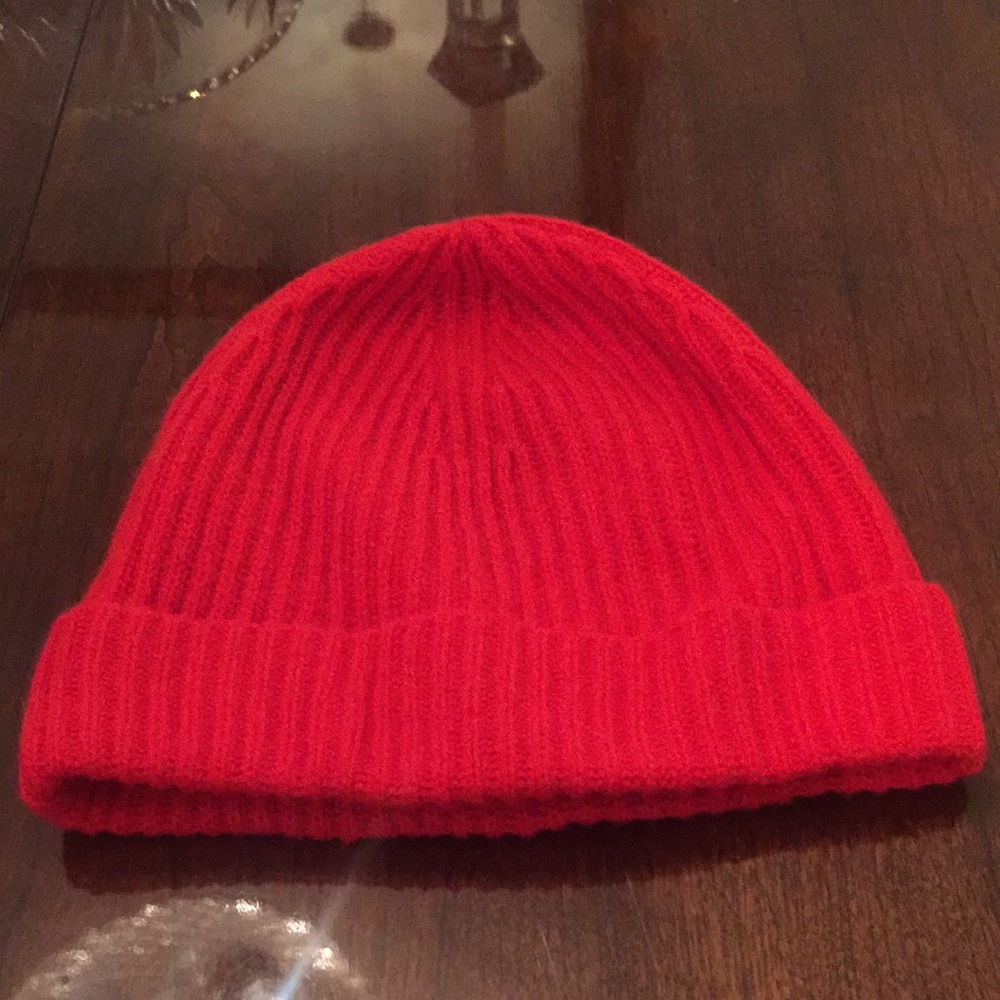 NEW - J. Crew Red Beanie - Cashmere 😍